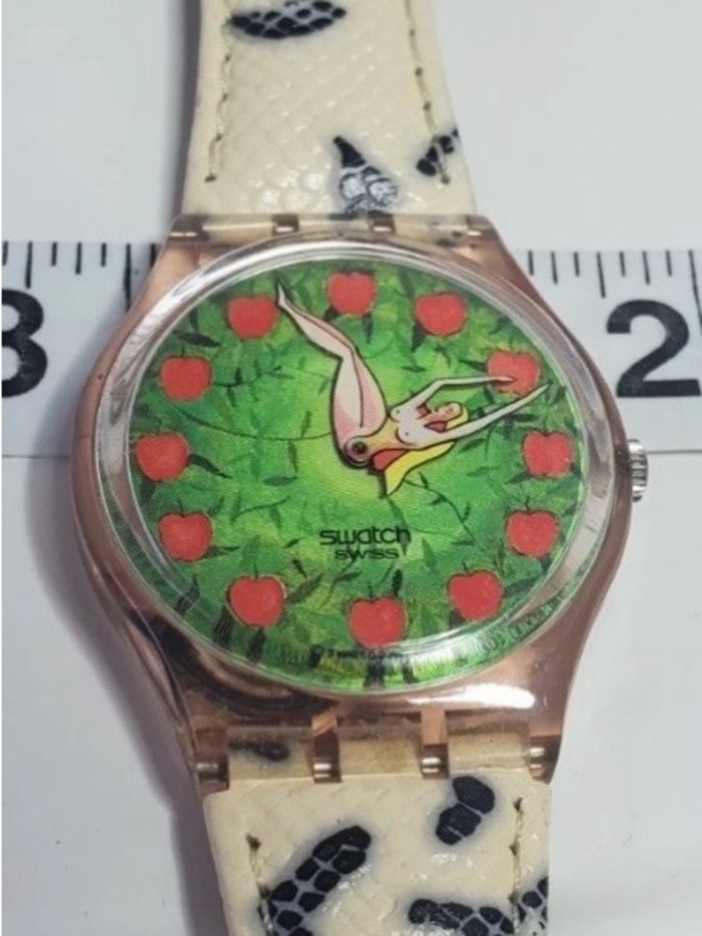 Vintage 1994 Swatch Eve and Apple in the Garden of Eden Watch